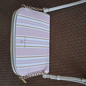 Nanette Lepore Striped Shoulder Strap Purse Bag New